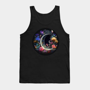 Flowers Witchy Floral Moon Trippy Colorful Witchy 14 Tank Top